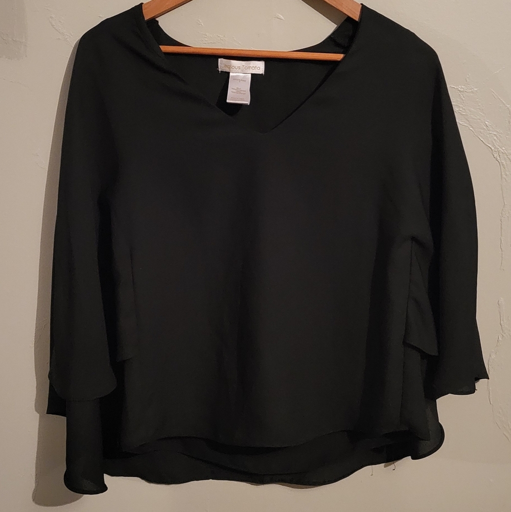 Jealous Tomato Black Blouse